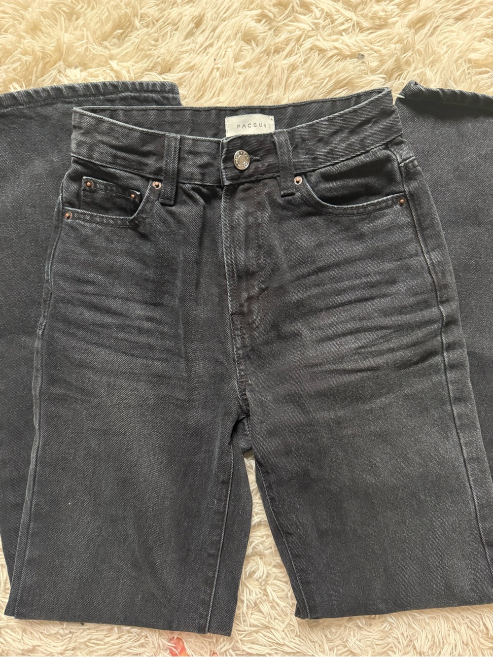 PacSun Black High-Rise Wide Leg Jeans - Picture 4 of 7